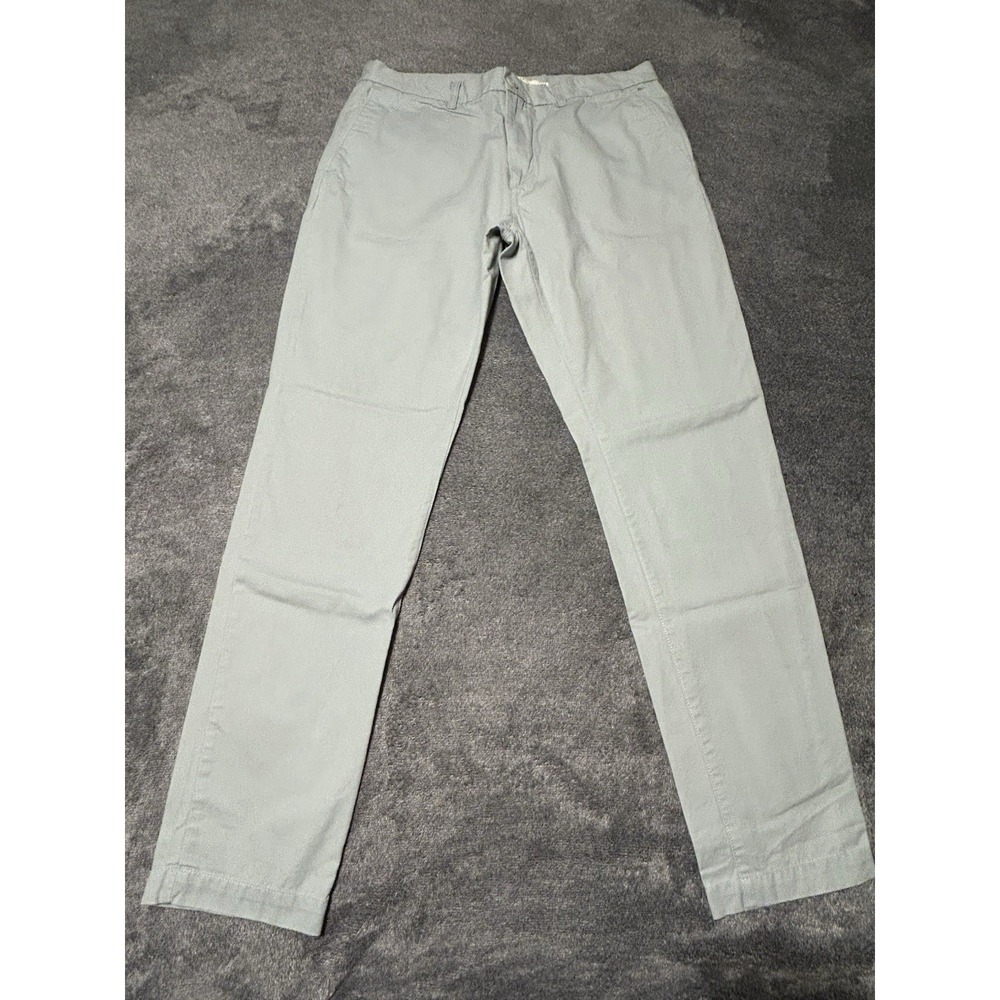 H&M LOGG Skinny Fit Pants Mens US 33 Light Blue Skinny Fit Chino Coupe 31 Inseam